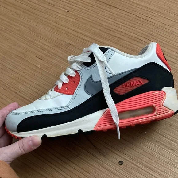 Nike Air Max Sneakers in White, Black, and Red - Picture 7 of 11